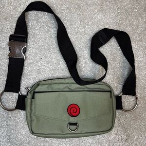 Naruto Kakashi Crossbody Bag with Red Swirl Accent- Hot Topic